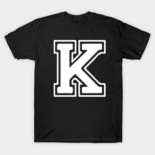 Letter K T-Shirt by Xtian Dela ✅
